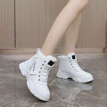 Winter Outdoor Womens Snow Boots Warm Boots Waterproof Comfortable Combat Boots Shoes Ankle Boots - 白色 - 查看 4