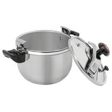 11l/11.62 Qt Silver Stainless Steel Pressure Cooker, Multi-Functional Cooking Pot With Thickened Wall, Family Pressure Cooker, Easy Clean Home Kitchen Appliance For Open Fire, Induction, Electric, Gas - View 3
