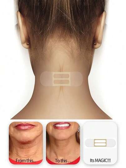 20pcs Invisible Neck Lift Patches, Breathable Neck Tightening Stickers To Relieve Neck Wrinkles, Elastic Neck Line Improvement Patches, Suitable For Men And Women Neck Care, Neck Wrinkle Patches, High Elasticity Invisible Neck Lift Stickers, Can Hide Double Chin And Loose Skin, Invisible Instant Anti-Wrinkle Stickers, Invisible Fine Lines No Wrinkles