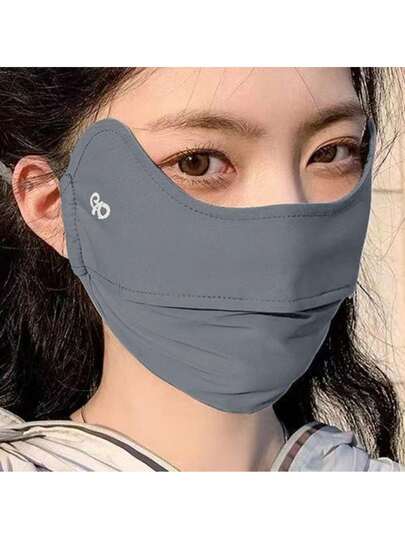 Mặt nạ chống nắng bằng lụa băng dành cho nữ, nhẹ, thoáng khí, có thể điều chỉnh, bảo vệ khi hoạt động ngoài trời, đạp xe, chạy bộ.