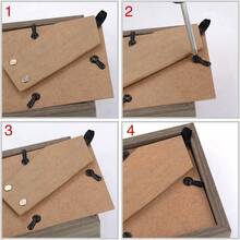 Picture Frame Turn Button Fasteners Set, 100 PCS Picture Frame Backing Clips Photo Frame Hardware Clips - View 3