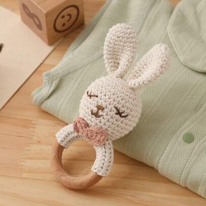 Handmade Woven Rattle Toys, Multi-Color/Animal Shaped Rattle Toys, Suitable For 0-3 Years Old, Newborn Memorial Gift, Baby Shower Gift, Interactive Toys
