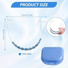 Fake Braces Temporary Toot Ration Wit S And Wire Re Fake Braces Kit  Ortists To Explain Dental Students To Practice S Falsos Para Dientes Dark Blue - 深藍色 - 查看 2