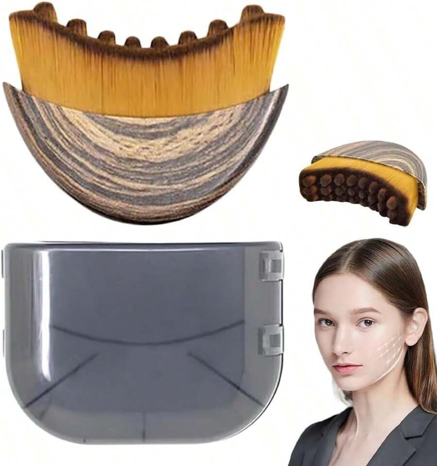 1/5/10pcs New Lymphatic Contour Face Brush, Lymphatic Drainage Massager For Face,Ergonomically Designed To Fit The Skin Precisely And Relieve Fatigue. - 無色 - 查看 1