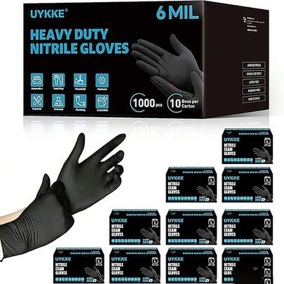 50pcs/Pack Disposable Nitrile Gloves, Available In Pink, White, Black, Purple, Blue. Sizes: S, M, L, XL. Durable, Waterproof, Thickened, Suitable For Household Cleaning, Kitchen, Bathroom, Cleaning, Tattoo, Beauty Care, Hair Coloring, Pet Care, Salons, Cleaning Supplies, Etc.