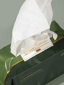 Amortals 70 piezas de toallas faciales desechables extraíbles – 90gsm gruesas de 20x20cm con textura doble de gofre y suave, de fibra vegetal húmeda&seca, absorbentes y reutilizables para cuidado de la piel y maquillaje, toallas de algodón virales y para el hogar y viajes, toallitas húmedas, bastoncillos de algodón - Blanco - Ver 8