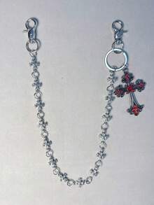 Cross Pants Chain, Wallet Chain, Retro Chain, Double-Layer Chain, Hip-Hop Punk, Denim Pants Chain, Pocket Chain, Men's Key Chain - Multicolor - View 8