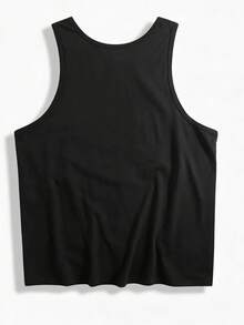 Mas Tequila Por Favor Agave Bottle Printed Graphic Men's Casual Sleeveless Tank Top 100% Cotton Sleeveless Tank Top, Men's Crew Tank Top, Ideal For Daily Streetwear In Summer And An Excellent Choice For Holiday Gifts. 100% Cotton Sleeveless Tank Top, Men's Crew Tank Top, Ideal For Daily Streetwear In Summer And An Excellent Choice For Holiday Gifts. - màu đen - Xem 4