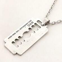 1pcs Razor Blade Pendant Necklace For Women Men Vintage Punk Goth Gothic Steampunk  Y2k Aesthetic - 1件 - 查看 6