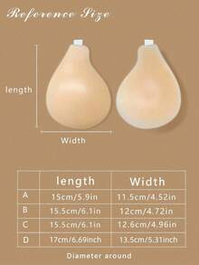 OBOVAY 1 par de sujetadores adhesivos de silicona con tirantes para mujer, sujetador invisible antideslizante con efecto push up para vestidos de novia, vestidos sin tirantes y sin espalda, vestidos de noche, fiestas, vacaciones y atuendos de verano, fotografía de bodas - multicolor - Ver 2