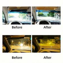 2合1汽車遮陽板 | UV防護 + 防眩光擋風玻璃 | 可調節夾子與吸盤適用所有車型 | ABS塑料阻擋眩光 | 提升夜間駕駛舒適度；女性、露營與車內必備汽車配件 - 多色 - 查看 4