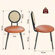 Dining Chairs - Brown Four-piece Set - View 2