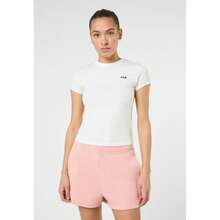 FILA | Camisetas Mujer, Modelo Trivero Slim T-Shirt, Camiseta de Manga Corta y Corte Slim en 93% Algodón y 7% Elastano con Logo Bordado - Envío GRATIS ✅ Entrega 24/48h a España (península) - Blanco - Ver 7