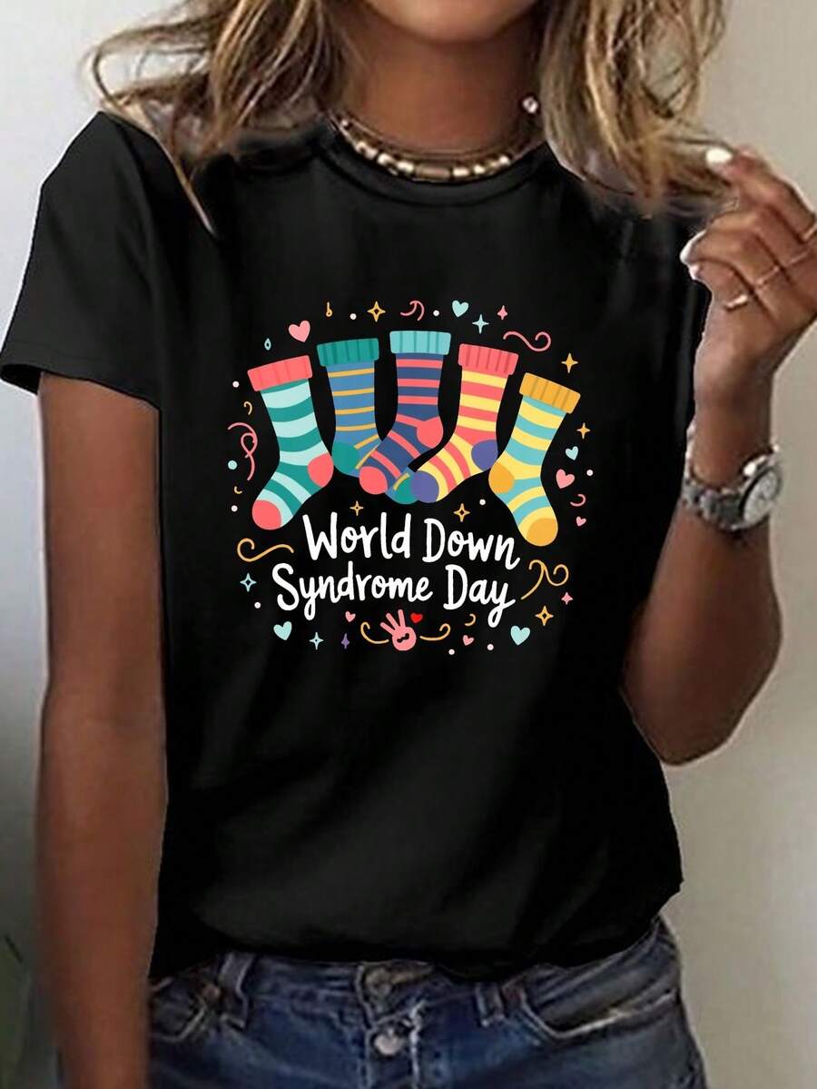 Women T-Shirts - 黑色 - 查看 1