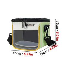 1pc Small Pet Outdoor Shoulder Backpack, Suitable For Birds, Hamsters, Squirrels And Other Small Animals, All Season Use, Breathable Carrier Bag, Portable Outdoor Travel Tote - View 8
