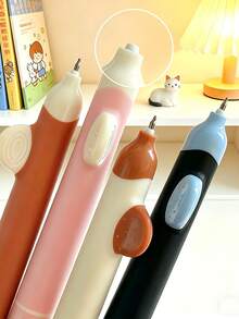 2pcs Funny Siamese Cat Retractable Ballpoint Pens, Blinking Cat Clickable Pens, Cute Expression-Changing Pens, High-Quality, Quick-Drying, Smooth Writing For Studying, 0.5mm Cute Quick-Drying Ergonomic Pens, Creative Cat Expression Switching Ballpoint Pens - Default - View 10
