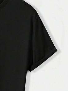 2026.Tops.Tennis And Vacation Element Pattern Printing, High-Quality 100% Pure Cotton Summer Men's T-Shirt, With A Retro And Luxurious Sports And Leisure Style, Suitable For Daily Sports Weart Shirt Herren - màu đen - Xem 5