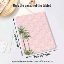 1个棕榈树图案PU皮革翻盖保护套，带360度旋转支架和笔槽，兼容三星A9/A9+/S9/S9FE/A11/A11+/S11/S10 FE/S10 FE+/S10 Lite、A16 2025、Air 11/13、M3 2025、Mini 7 A17、Pro 2024、Air 11/13、M2 2024、Pro 11/13、M4 2024、Pro 12.9、7/8/9代、10.2、10代、10.9、Air 4/5/6/7/8、10.9、Pro 11、4/5/6代、Mini 6、SE 11、荣耀、Matepad SE 11。 - 彩色 - 查看 2