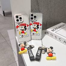 This Disney Mickey Mouse Pattern Lanyard Phone Case Features A Strong Magnetic Closure And Full Coverage Of Acrylic And TPU Material. It's Shockproof, Lightweight, And Suitable For IPhone17/16/11/13/15/15 Plus/15 Pro/15 Pro Max/12/14 Pro Max/11 Pro Max/12 Pro/12 Pro Max/13. It's A Popular Birthday Gift, Business Gift, Durable, Stain-Resistant, And Fingerprint-Resistant New Phone Case For Men And Women. It Also Includes A Mickey Mouse Phone Case And Mickey Mouse Doll Bracelet. Compatible With SamsungGalaxy S20, S21, S22, S23, And S24 Series. It's The Perfect Gift For Friends And Family. This Stylish Phone Case Is Fun, Lightweight, And Durable. IPhone17 Pro Max Phone Case, Minnie Phone Case. - 無色 - 查看 8