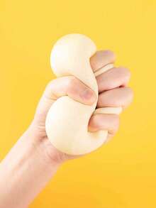 1pc Colorful Dumpling Shaped Stress Ball Toy, Squeeze Dough Ball Pressure Relief Hand Toy, Steamer Bread Stretch Desktop Toy, Christmas Gift - A - View 4
