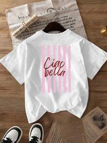 Áo thun nữ dáng regular, kiểu dáng thoải mái, tay ngắn, cổ tròn, hiệu Faith Apparel, màu trắng. - trắng - Xem 2