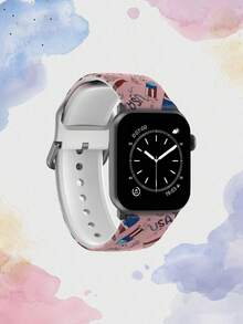1 chiếc dây đeo cổ tay thay thế mềm mại, co giãn, thoáng khí, thoải mái hình cờ dưa hấu cho 38mm 40mm 41mm 45mm 44mm 42mm 49mm, dây đeo đồng hồ silicon nhiều màu sắc thời trang, tương thích với Apple Watch Ultra Series S11/S10/SE/9/8/7/6/5/4/3/2/1. Phụ kiện đồng hồ thông minh - Nhiều màu - Xem 3