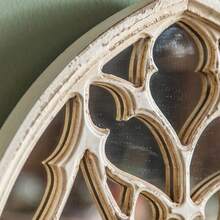 French Vintage Gothic Wooden Wall Mirror,Ornate Classic Decorative Mirror,Living Room Home Decoration Mirror - A2062 - Xem 5