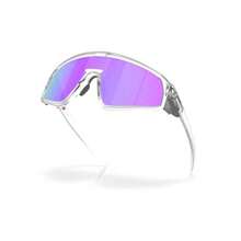 Oakley Latch Panel Sunglasses |  | Men Sunglasses - Matte Clear / Prizm Violet - View 4