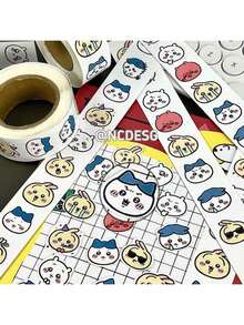 500pcs Roll Cute Stickers, Highly Attractive Decorative Stickers For Students, Planner, Sealing, New Year Gift, Valentine's Day Gift, Easter Gift - Multicolor - View 7