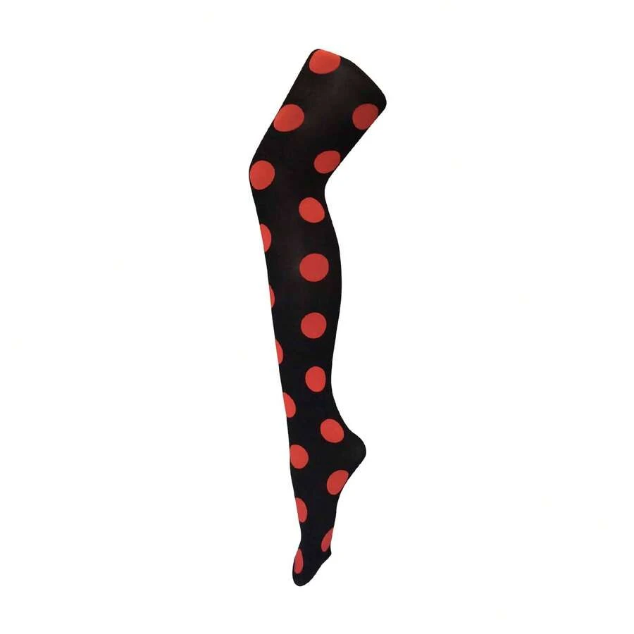 Sock Snob Sock Snob - Ladies Thick Coloured 80 Denier Opaque Patterned Winter Fashion Tights - 大現貨紅色 - 查看 1