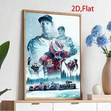 1pc Poster Champion Canvas Painting Racing Car Wall Decoration Living Room Home Decor - Multicolor - View 8