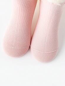5 Pairs Summer Kids Mesh Socks, Pink Cartoon Animal Pattern Girls Mid-Calf Socks - Multicolor - View 4