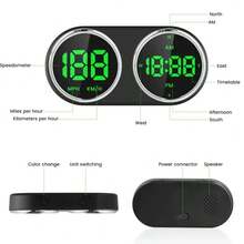 Pantalla de visualización frontal (Head-Up Display) general para automóvil, velocímetro de automóvil, proyección de velocidad en el parabrisas con pantalla de velocidad, sensor de luz automático, alimentado por USB, monitoreo de velocidad del vehículo, accesorio moderno para el tablero, compatible con la mayoría de los automóviles, accesorios para automóviles - A - Ver 10