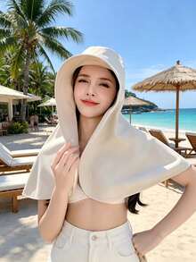 Premium 360 Degree UV Protection Sun Hat With Long Shoulder Flap Breathable Windproof Adjustable Wide Coverage Neck Guard Bucket Hat Prevent Sunburn Ideal For Fishing Beach Picnic Golf Boating Summer Outdoor Essential Accessory For Women - Multiple Styles - View 15