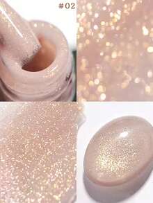 MIANEL Honey-Colored Glitter Gel Nail Polish 2026 New Whitening Rhinestone Nail Polish Suitable For Green, White, Pink Nails In Spring And Summer - Multicolor - View 20