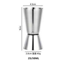 Cốc đong định lượng hai đầu bằng thép không gỉ, cốc đong ounce, dụng cụ pha chế cocktail, dụng cụ đo ounce. - Xem 9