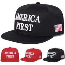 1 chiếc mũ lưỡi trai nam "AMERICA FIRST", mũ bóng chày thêu chữ cá nhân hóa, mũ thời trang đường phố hip-hop thường ngày cho mùa xuân, mùa thu, du lịch, đi biển. - Nhiều màu - Xem 7