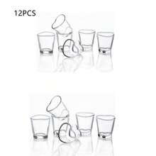6pcs Heart-Shaped Glass Cup Set, Cute Mini Bar Accessories, Wedding Heart-Shaped Glass Decor, 1.5oz Capacity, Suitable For Limoncello, Vodka, Aperitif, Dessert, Espresso, Tequila, Ideal For Valentine's Day, Wedding, Easter, Mother's Day - Multicolor - View 19