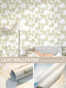 1roll Floral Wallpaper Peel And Stick Boho Wall Paper Removable Waterproof Green Petal Pattern Contact Paper For Bedroom, Bathroom, Home Wall Flower Wallpaper Peel And Stick Self Adhesive Flower Contact Paper Botanical Decor For Bathroom Vinyl - Multicolor - View 12