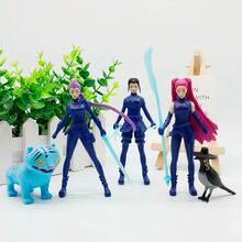 5pcs/Set Korean Idol Character Model Collectibles, Game Character Figurines, Desktop Decor, Suitable For Home And Office Decoration - Multicolor - View 1