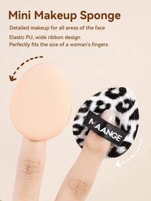 MAANGE 4/5pcs Multi-Functional Velvet Makeup Sponges, Dry & Wet Use, Portable For Travel, Makeup, Home Decor, Vanity, Bedroom, Cosmetic Accessories, Makeup Sponge, Affordable, Christmas Gift - Multicolor - View 7