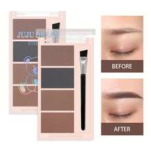 Beginner-Friendly Multi-Function Eyebrow Powder Palette, Natural 3D Eyebrow, Nose & Eye Shadow, Daily Use, Christmas 3-Color Options - Multicolor - View 8