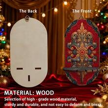 1个木制壁挂式烛台兼收纳架，多功能墙面整理架 - 彩色 - 查看 7