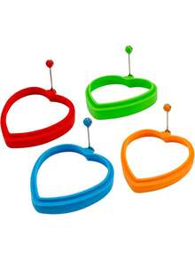4pcs Egg Ring Molds, Multi-Functional Breakfast Tool - Multicolor - View 11