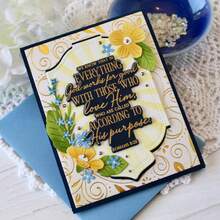 1 khuôn cắt kim loại, hình khung nền nhãn, thích hợp cho việc tự làm sổ lưu niệm, thiệp chúc mừng, đồ thủ công bằng giấy. - LG26-7909 - Xem 6