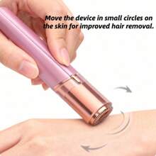 Facial Hair Remover For Women, Mini Painless Face Razor With LED Light, Portable Electric Shaver For Travel, Instant Results, Best Gift, Women's Choice, Daily Essential, Holiday Present - 玫瑰金 - 查看 7