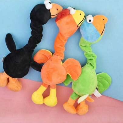 3-Color Pet Chew Toy, Giraffe Shaped Pet Stress Relief Toy