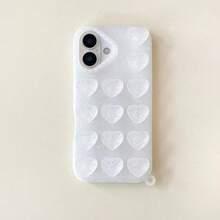 New Fashion Heart-Shaped Glitter Suction Cup Soft Silicone Large Hole Skin-Friendly Phone Case Compatible With IPhone 17 Pro Max, 16 Pro, 15 Pro Max, 14 Pro, 13 Pro Max, Anti-Fall Protective Cover With Lanyard - Multicolor - View 7