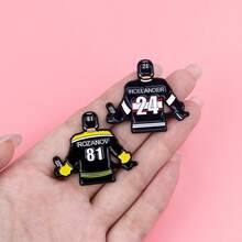 1枚珐琅胸针 - 独特的胸针徽章，可别在背包和衣服上，个性化图案设计 - 彩色 - 查看 5