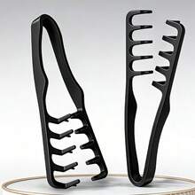 1 lược chải tóc tạo kiểu, lược răng thưa cỡ lớn dành cho nam, 2 trong 1 răng thưa và răng nhỏ, lược tạo kiểu tóc bồng bềnh có kết cấu, lược gấp gọn có tay cầm, làm bằng nhựa ABS di động. - Nhiều màu - Xem 5